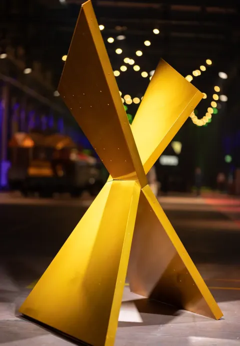 Skulptur des Xaver-Awards an der Verleihungs-Show 2022